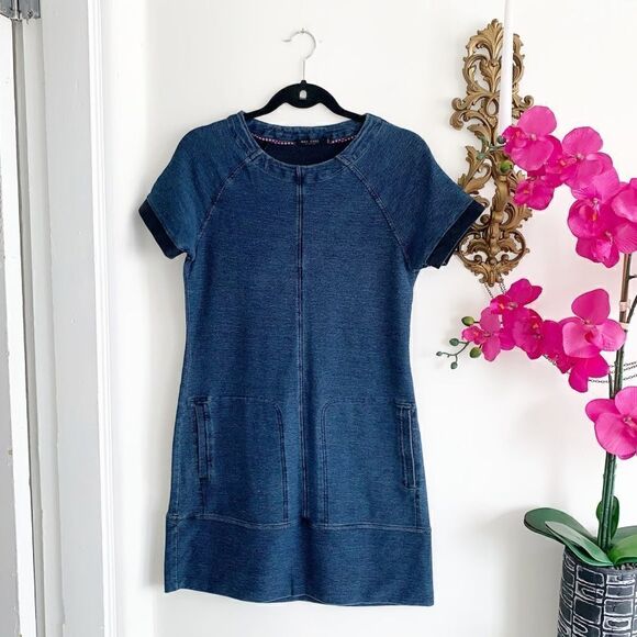 BLUE T SHIRT DRESS - Picture 4 of 12